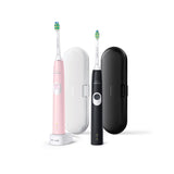 Pack De 2 Cepillos De Dientes Philips Series 4300 Hx6800/35 Rosa Y Negro