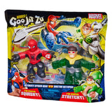 Pack De 2 Figuras Bandai Goo Jit Zu Marvel Héroes Spiderman Vs Dr Octopus