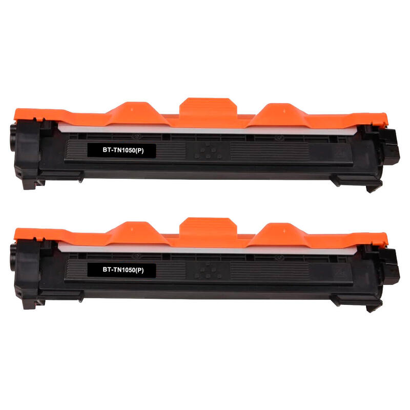 Pack De 2 Toner Compatible Para Brother Tn1050 Negro
