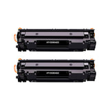 Pack De 2 Toner Compatibles Hp Ce285a 85a / Ce278a / Cb435a / Cb436a Negro - Reemplaza 85a / 78a / 35a / 36a