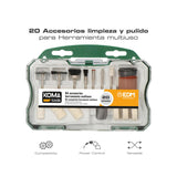 Pack De 2 Unidades - Accesorios Para Mini Herramienta Multiusos Rotativa Ref: 08709, Set 20 Piezas