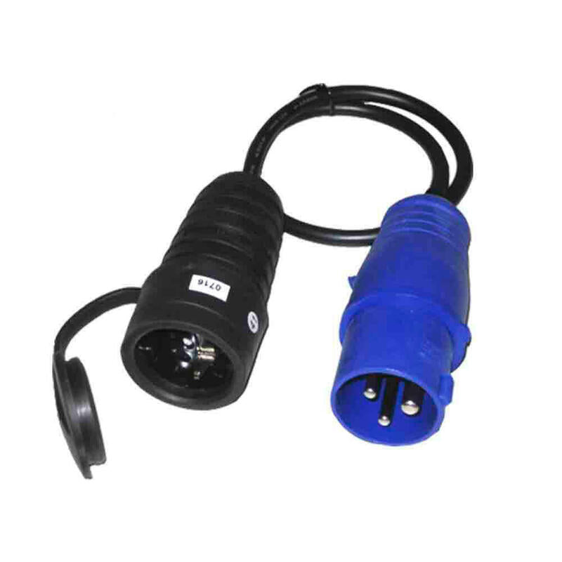 Pack De 2 Unidades - Adaptador Clavija Cetac 2p+T A Base Schuko 16a 230v~