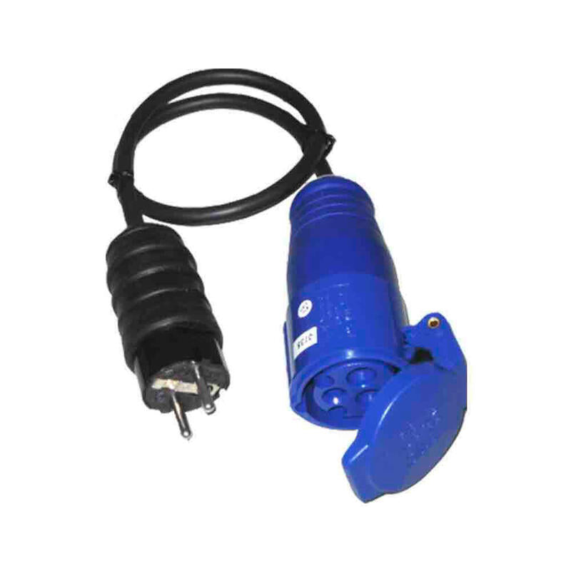 Pack De 2 Unidades - Adaptador Clavija Schuko A Base Cetac 2p+T 16a 230v~