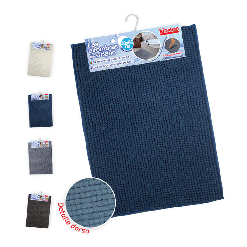 Pack De 2 Unidades - Alfombra De Baño Shaggy, Colores Surtidos 40 X 60 Cm