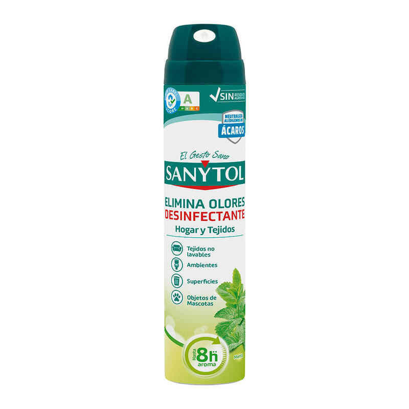 Pack De 2 Unidades - Ambientador Elimina Olores Desinfectante Aroma Menta 300 Ml