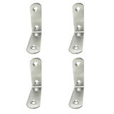 Pack De 2 Unidades - Ángulo Refuerzo An24, Acero Inoxidable, 60 X 60 X 19 Mm. 4 Unidades