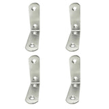 Pack De 2 Unidades - Ángulo Refuerzo An24, Acero Inoxidable, 60 X 60 X 19 Mm. 4 Unidades