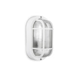 Pack De 2 Unidades - Aplique Oval Modelo Tarragona Ip54 1 X E27 40 W 11,4 X 20,2 X 10 Cm, Blanco