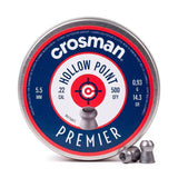 Pack De 2 Unidades - Balines Hollow Point Calibre 5,5 Mm (.22), 0,93 G (14,3 Gr), 500 Uds