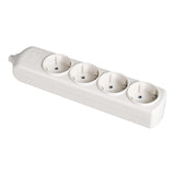 Pack De 2 Unidades - Base Bipolar 4 Tomas T/Tl 10/16a 250v Color Blanco Solera 8004