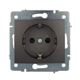 Pack De 2 Unidades - Base Fija 2p+T Empotrar Sin Marco 16a 250v~ Grafito