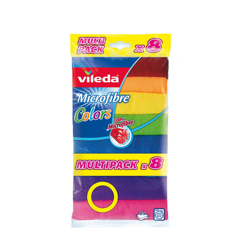 Pack De 2 Unidades - Bayeta Microfibra Colors 8 166690 Vileda