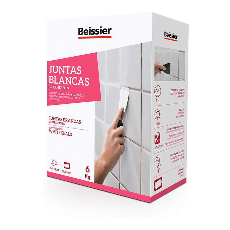 Pack De 2 Unidades - Beissier Juntas Blancas Impermeables 6kg 70162-001