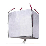 Pack De 2 Unidades - Big Bag Saco De Escombros 90x90x90cm Con Valvula. Color Blanco Aguanta Hasta 1000kg Densidad 100g/M²