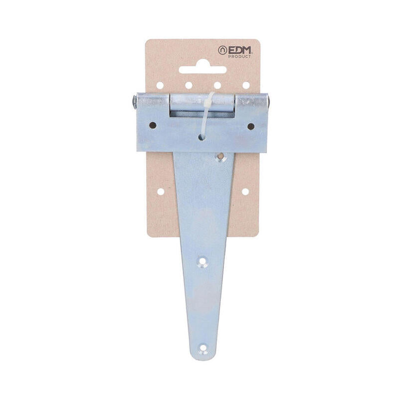 Pack De 2 Unidades - Bisagra En Forma De T 185 X 90 Mm Hierro Cincado Cromado