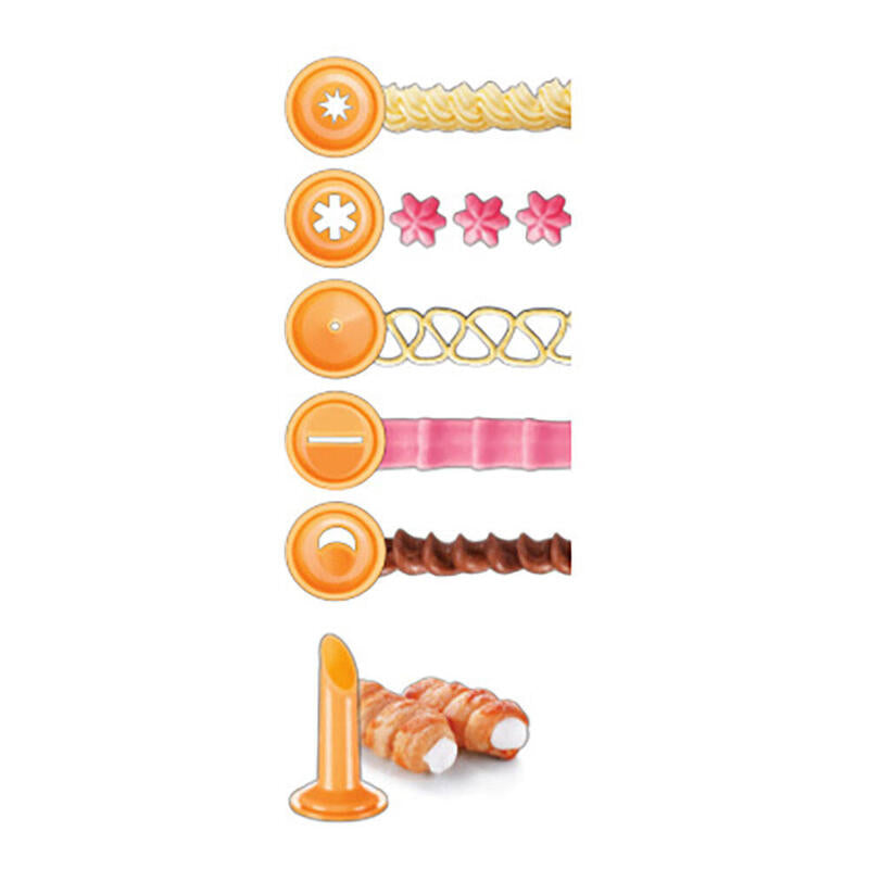 Pack De 2 Unidades - Bolsa Pastelera Delicia 10un De 30cm, 6 Boquillas. Tescoma