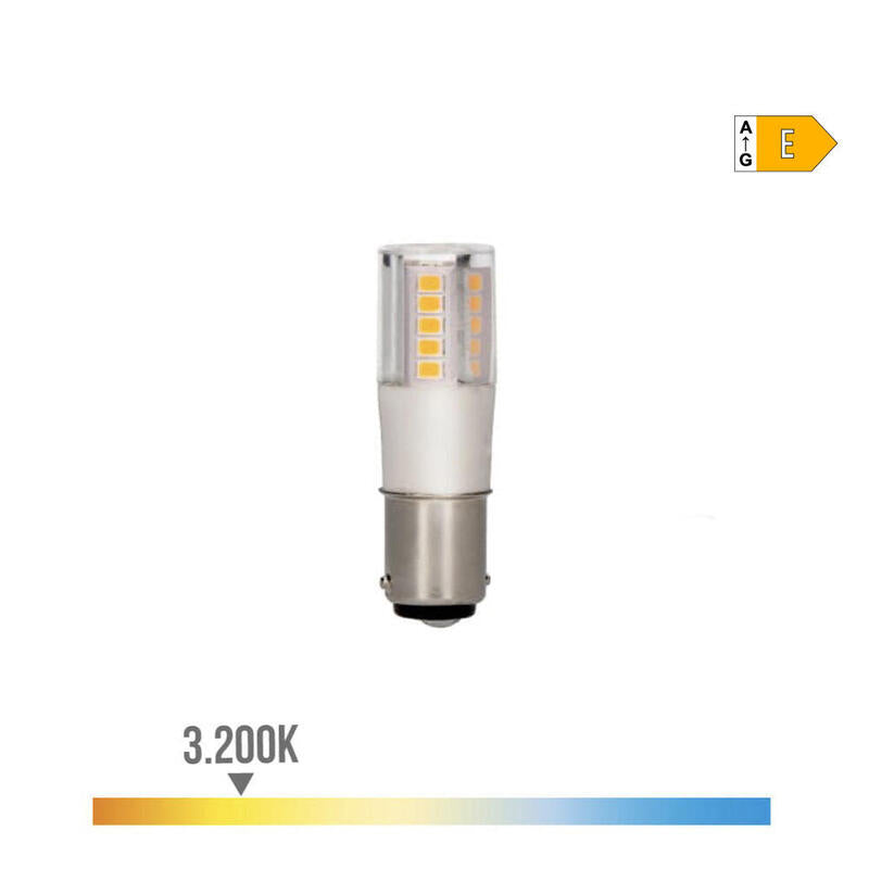 Pack De 2 Unidades - Bombilla Bayoneta Led B15d 6w 700lm 3200k Luz Calida Ø1,7x5,7cm Edm