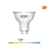 Pack De 2 Unidades - Bombilla Dicroica Led Gu10 8w 600lm 4000k Luz Dia 120° Ø5x5,5cm Edm