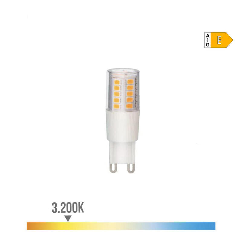 Pack De 2 Unidades - Bombilla G9 Led 5.5w 650lm 3200k Luz Calida Base Ceramica Ø1,8x5,4cm Edm