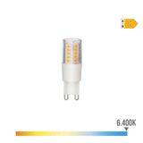 Pack De 2 Unidades - Bombilla G9 Led 5.5w 650lm 6400k Luz Fria Base Ceramica Ø1,8x5,4cm Edm