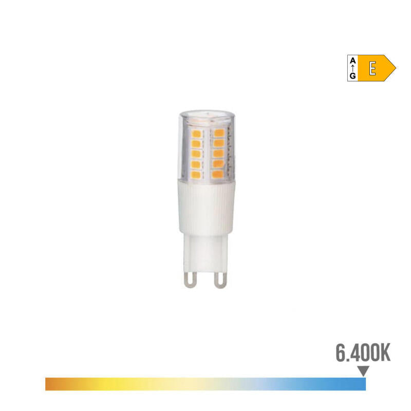 Pack De 2 Unidades - Bombilla G9 Led 5.5w 650lm 6400k Luz Fria Base Ceramica Ø1,8x5,4cm Edm
