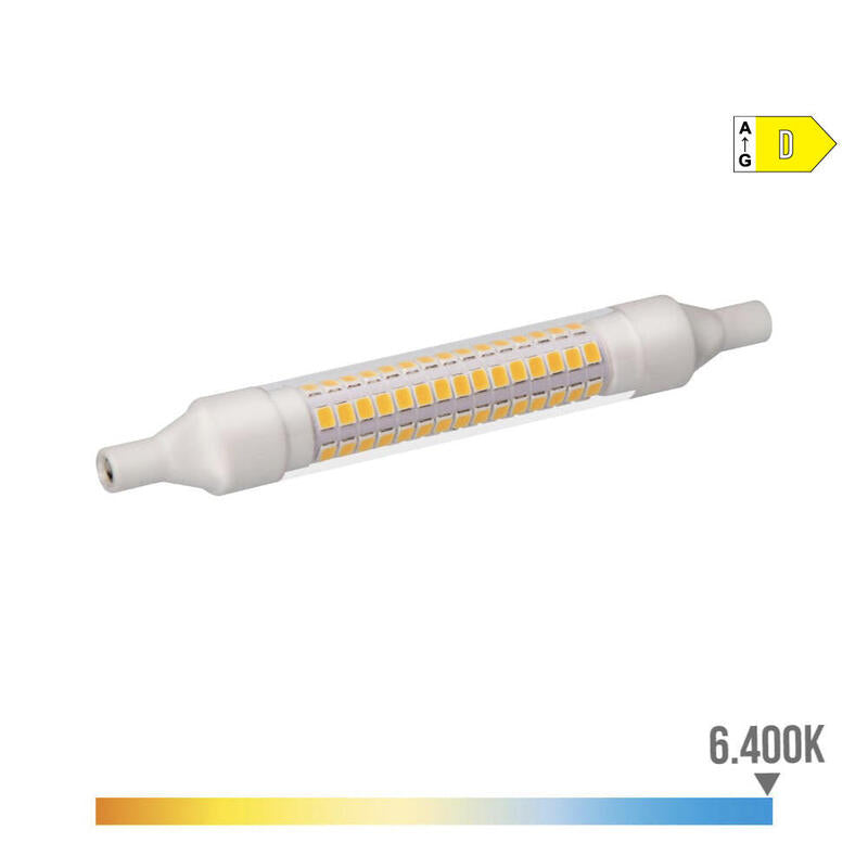 Pack De 2 Unidades - Bombilla Lineal Led 118mm R7s 9w 1100lm 6400k Luz Fria Ø1,5x11,8cm Edm
