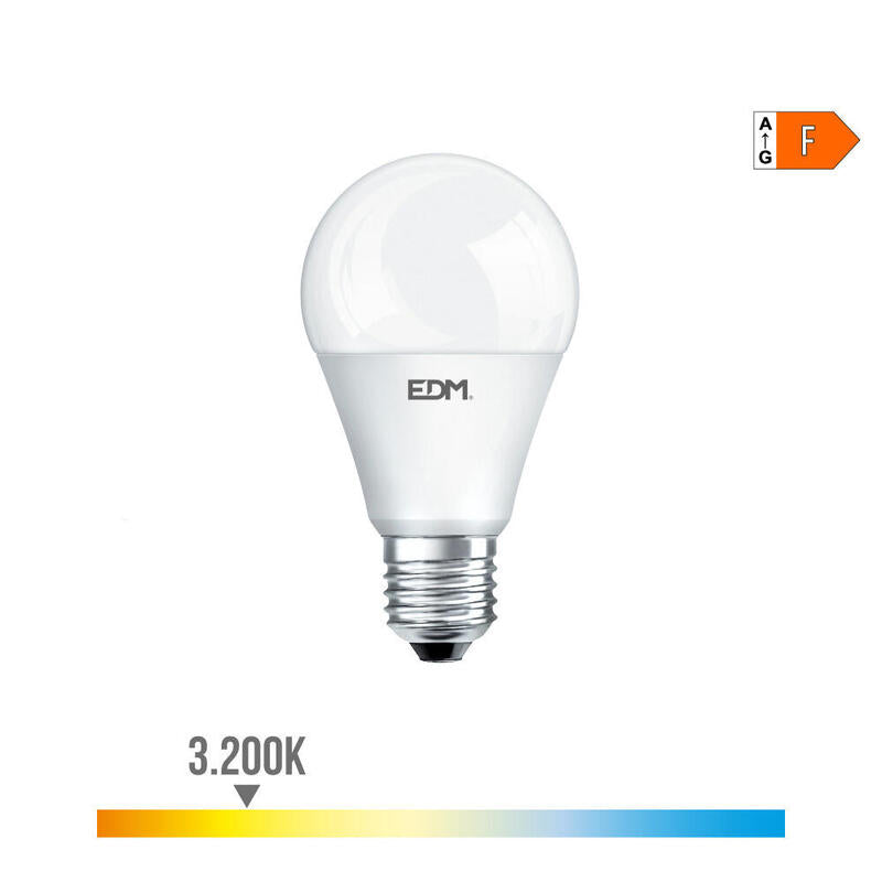 Pack De 2 Unidades - Bombilla Standard Led "12v" Ac/Dc E27 10w 810lm 3200k Luz Calida Ø5,9x11cm Edm