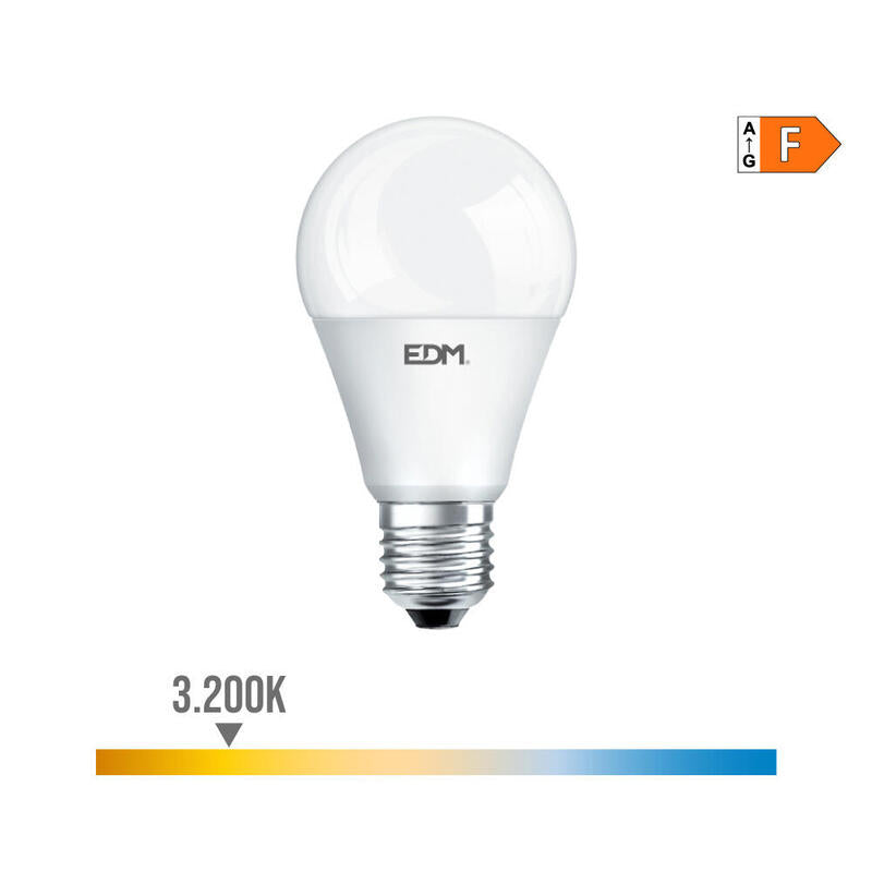 Pack De 2 Unidades - Bombilla Standard Led E27 15w 1521lm 3200k Luz Calida Ø6x11,5cm Edm