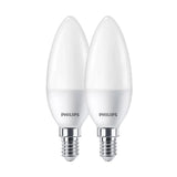 Pack De 2 Unidades - Bombilla Vela Led E14 7 W 806 Lm 4000 K Luz Dia, 2 Uds