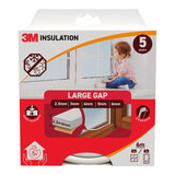 Pack De 2 Unidades - Burlete De Aislamiento Clásico Para Huecos Grandes De 2,5 - 6 Mm, Blanco, 6 M