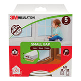 Pack De 2 Unidades - Burlete De Aislamiento Clásico Para Huecos Pequeños De 1 - 3 Mm, Blanco, 6 M