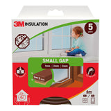 Pack De 2 Unidades - Burlete De Aislamiento Clásico Para Huecos Pequeños De 1 - 3 Mm, Marrón, 6 M