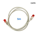 Pack De 2 Unidades - Cable Utp Cat.6 Latiguillo Rj45 Cobre Lszh Gris 5 M
