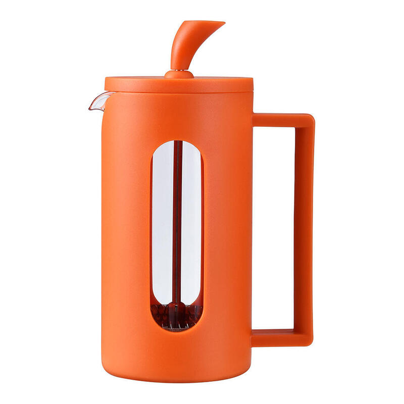 Pack De 2 Unidades - Cafetera / Tetera Roma Embolo Naranja 350 Ml 3 Tazas