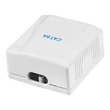 Pack De 2 Unidades - Caja De Superficie 2 Conectores Rj45 Cat. 6a Apantallado