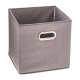 Pack De 2 Unidades - Caja Organizadora Color Gris Claro Para Estanteria 31x31cm