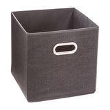 Pack De 2 Unidades - Caja Organizadora Color Gris Oscuro Para Estanteria 31 X 31 Cm
