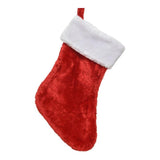 Pack De 2 Unidades - Calcetín Navideño Poliéster Con Colgador 27 X 40 Cm
