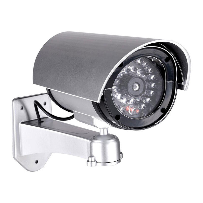 Pack De 2 Unidades - Cámara Seguridad Simulada Tipo Bullet 11 X 8 X 17 Cm