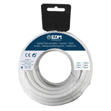 Pack De 2 Unidades - Carrete Manguera Plana H03vv-F 2 X 0,75 Mm² Blanca, 10 M