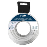 Pack De 2 Unidades - Carrete Manguera Tubular H05vv-F 2 X 1,00 Mm² Blanca, 5 M