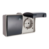 Pack De 2 Unidades - Conmutador + Base T/Tl Envasado 16a 250v Ip44