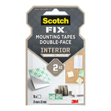 Pack De 2 Unidades - Cuadrados Adhesivos Doble Cara, Para Interiores, 25mmx25mm, 16 Uds, Máx 2 Kg