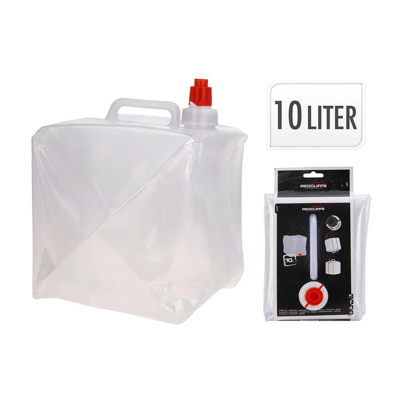 Pack De 2 Unidades - Deposito De Agua De Plastico Para Camping 10 L. 19x20x25cm Redcliffs