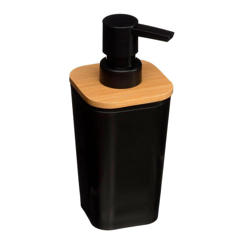 Pack De 2 Unidades - Dispensador De Jabon Baño Bambu-Negro Colección 'Natureo'