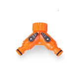 Pack De 2 Unidades - Distribuidor De 2 Vías Con Válvulas Para Grifo De Rosca ½ Pulg - ¾ Pulg, Blister