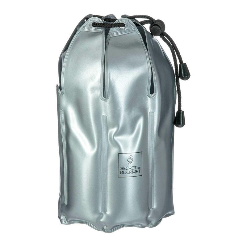 Pack De 2 Unidades - Enfriador Para Botellas Color Plateado