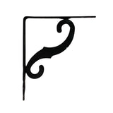 Pack De 2 Unidades - Escuadra Ornamental Plm05 Negro 230 X 190 Mm