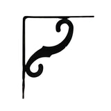 Pack De 2 Unidades - Escuadra Ornamental Plm05 Negro 230 X 190 Mm