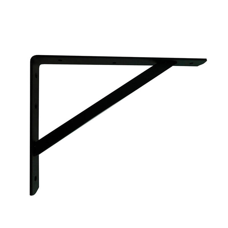 Pack De 2 Unidades - Escuadra Reforzada Plm04 Negro 250 X 200 Mm